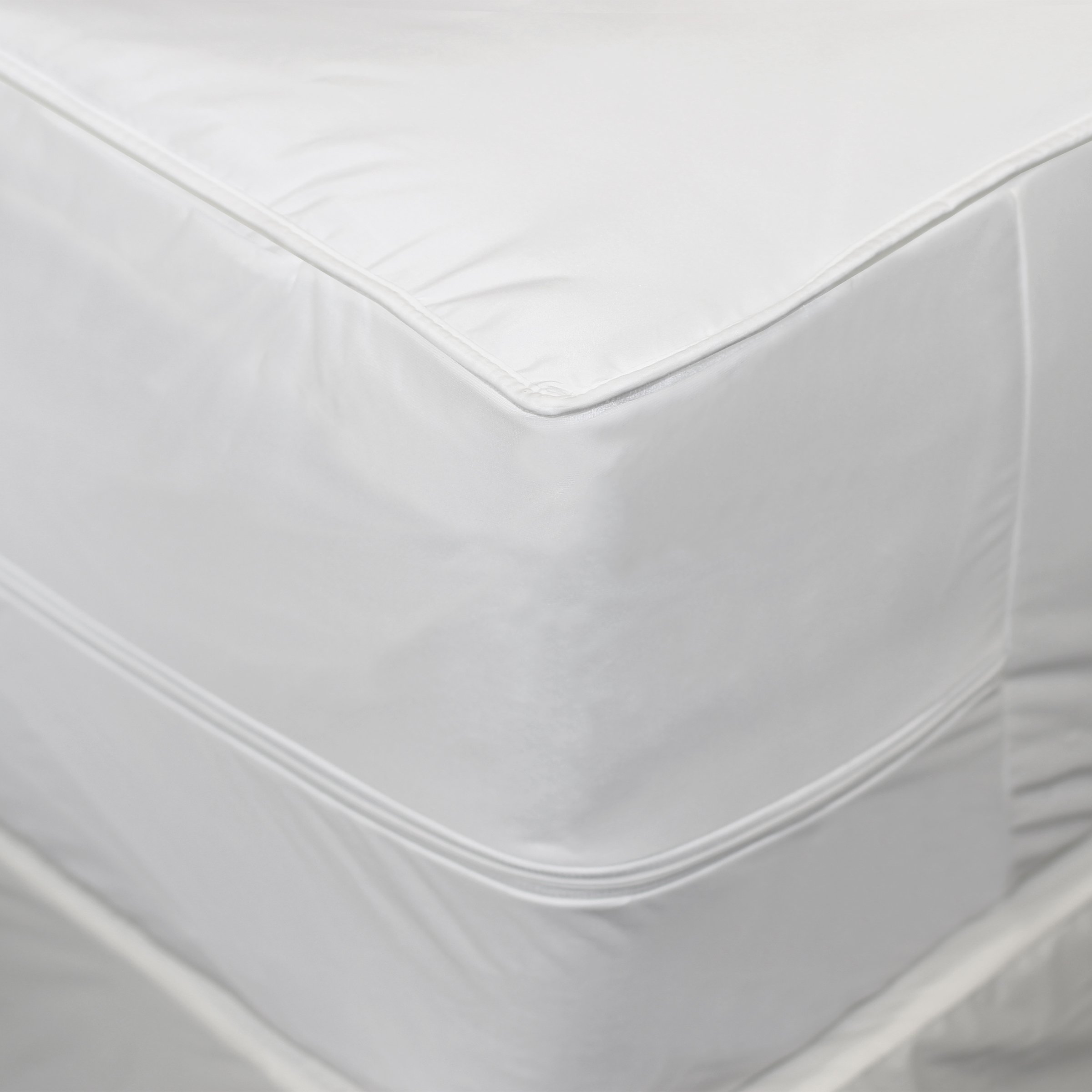 AllerEase 2-in-1 Hypoallergenic Mattress Pad with Removable Top - Twin XL Size, Hot Water Washable for Dust Mite Protection - Perfect for Dorm Beds, Guest Rooms & Allergy Relief