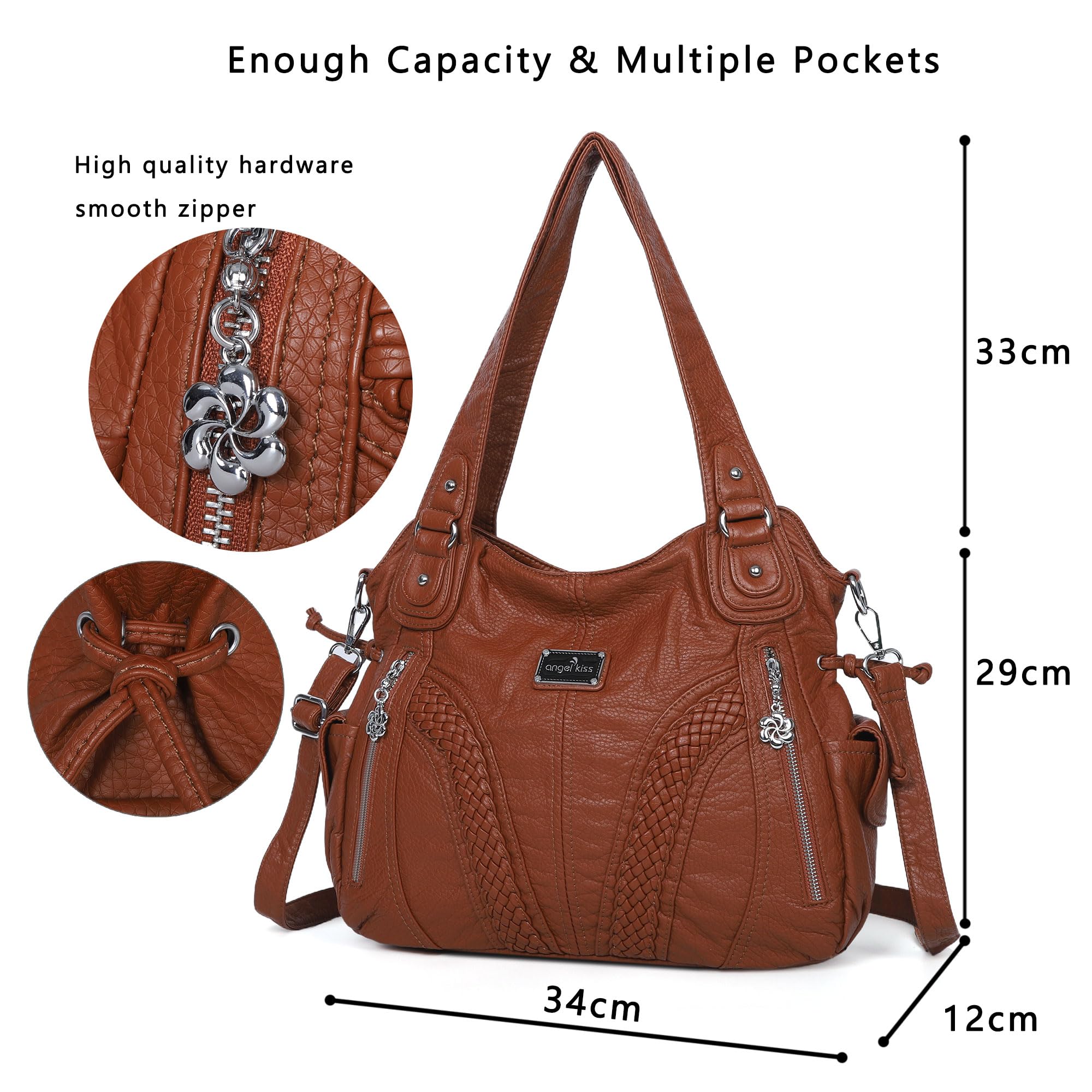Stylish Women's Tote Shoulder Bag - Fashionable Synthetic Leather Handbag with Top Handle for Work, Travel & Daily Use | Washable Durable Purse for Women