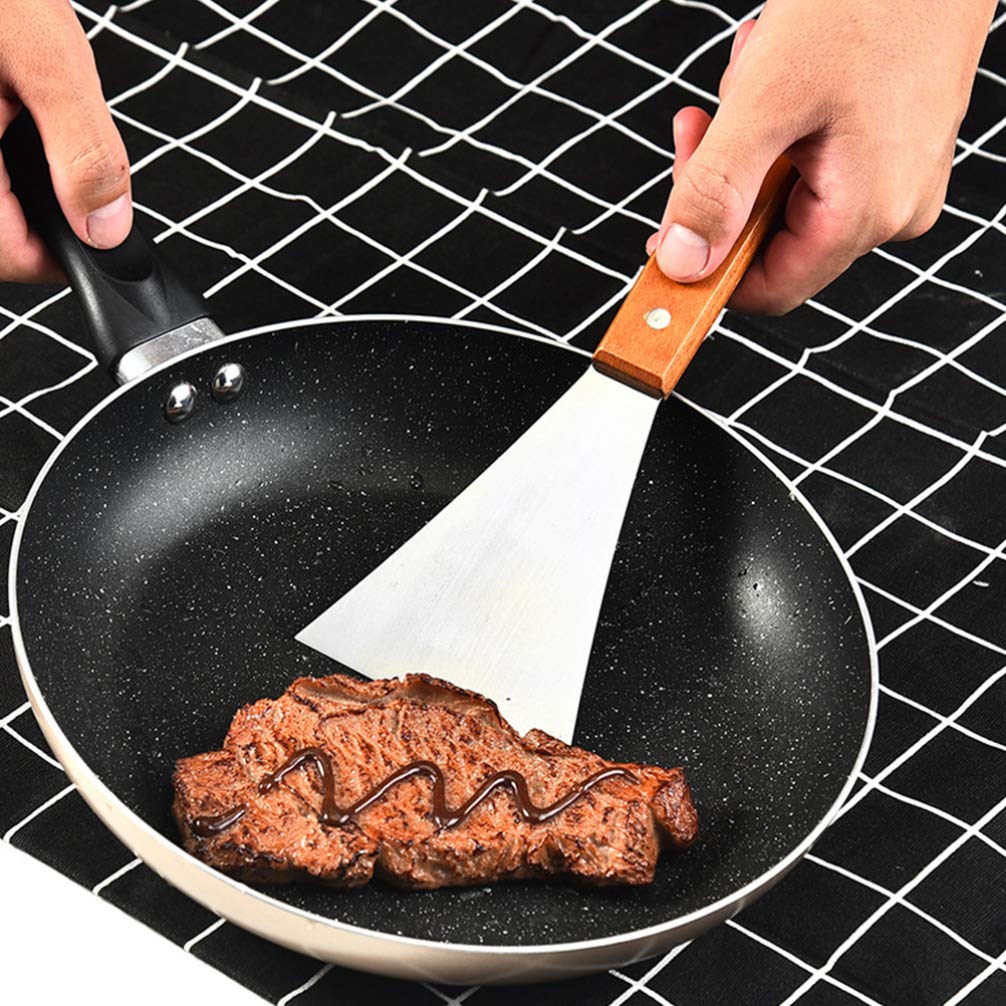 Premium Stainless Steel Grill Spatula - Non-Stick Burger & Pizza Turner, Cake & Pie Server - Ideal for BBQ, Baking, and Kitchen Cooking