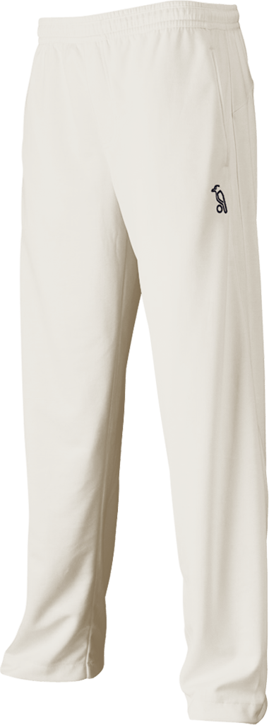 Kookaburra Pro Player White Cricket Pants - Premium Cricket Trousers for Men | Breathable & Comfortable for Practice & Matches