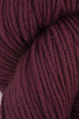 HiKoo Simpliworsted Knitting Yarn - 100% Merino Wool, Soft & Durable, Cabernet Red (#053) - Perfect for Sweaters, Scarves & DIY Knitting Projects