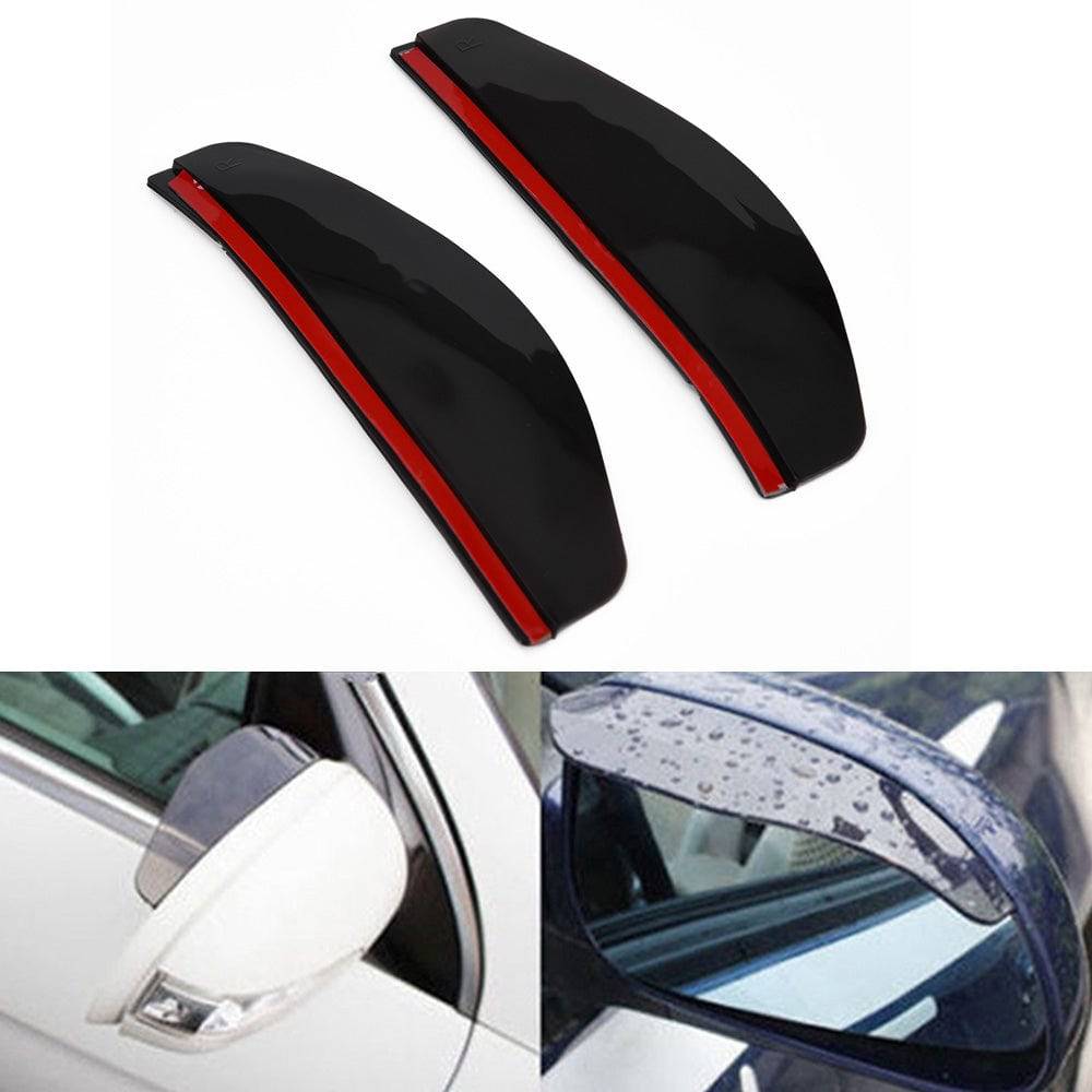 Universal Dark Smoke Car Side Mirror Visor - Rainproof Rear View Mirror Cover for Enhanced Visibility in All Weather Conditions - Perfect for Rainy Days and Night Driving
