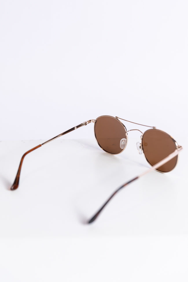 Gold Aviator Sunglasses for Men & Women - Polarized UV Protection - Classic Retro Pilot Style - Perfect for Driving, Travel & Outdoor Activities