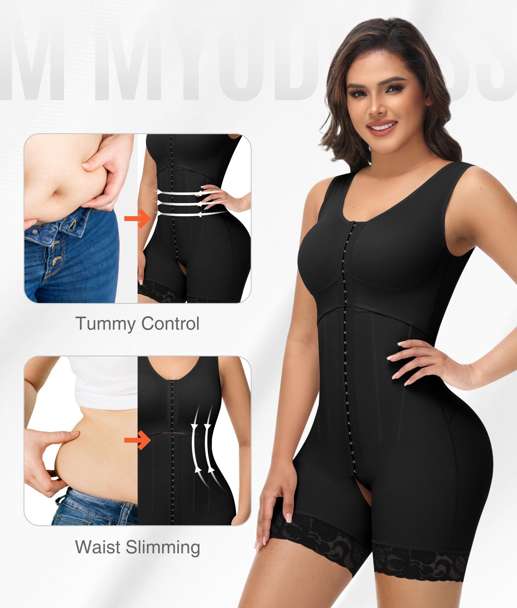 M MYODRESS Colombian Shapewear - Post Surgery Compression Garment, Full Body Shaper Girdle for Tummy Control & Waist Training - Perfect for Recovery, Special Occasions & Everyday Wear