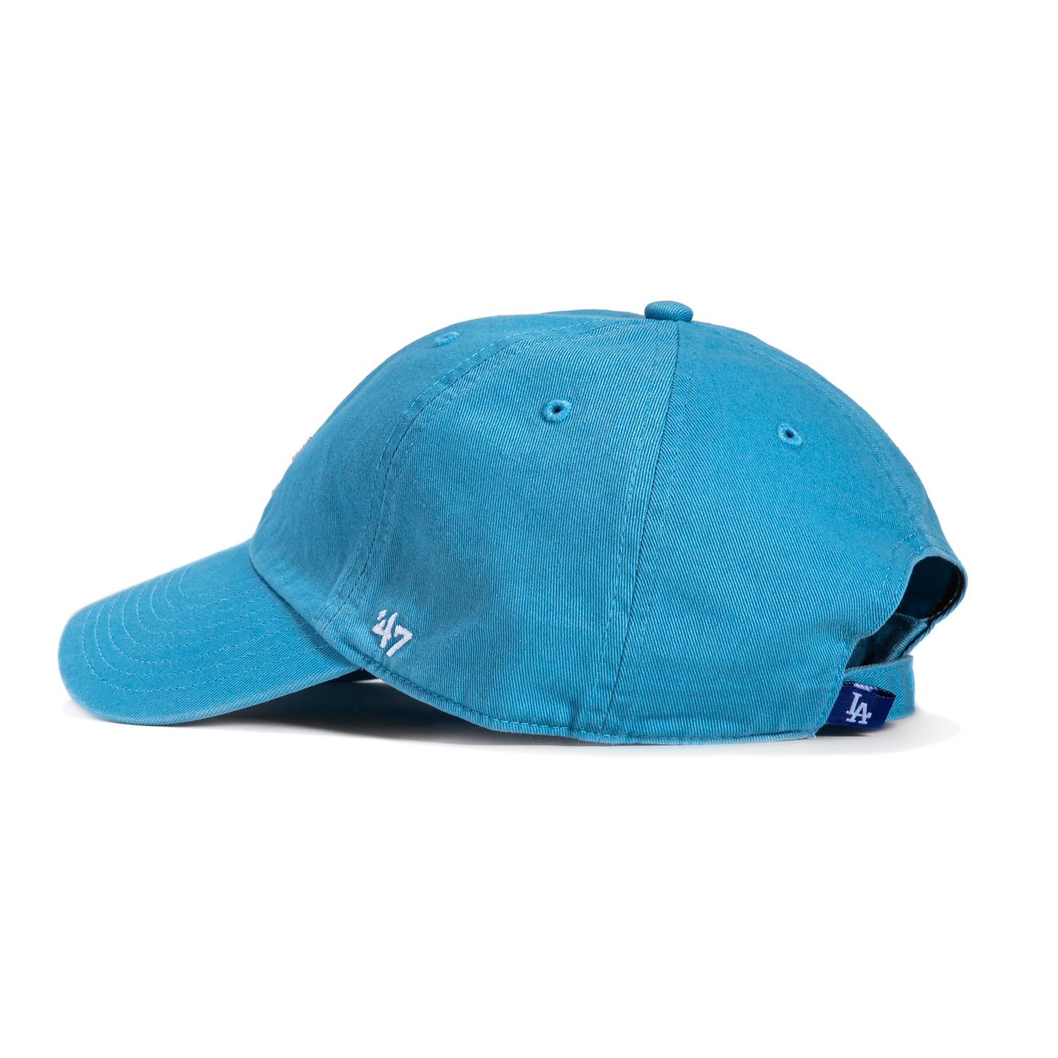 47 Brand Los Angeles Dodgers Cleanup Adjustable Baseball Cap - Light Blue & White - Perfect for Game Day, Casual Wear & Sports Fans