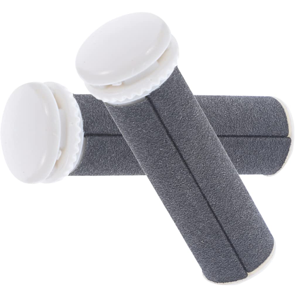 FOMIYES 2-Pack Electric Pedicure Replacement Roller Heads - Foot File Roller & Sander for Callus Removal - ABS Foot Scrubber Attachments for Electric Callus Remover - Perfect for Home Pedicure & Foot Care