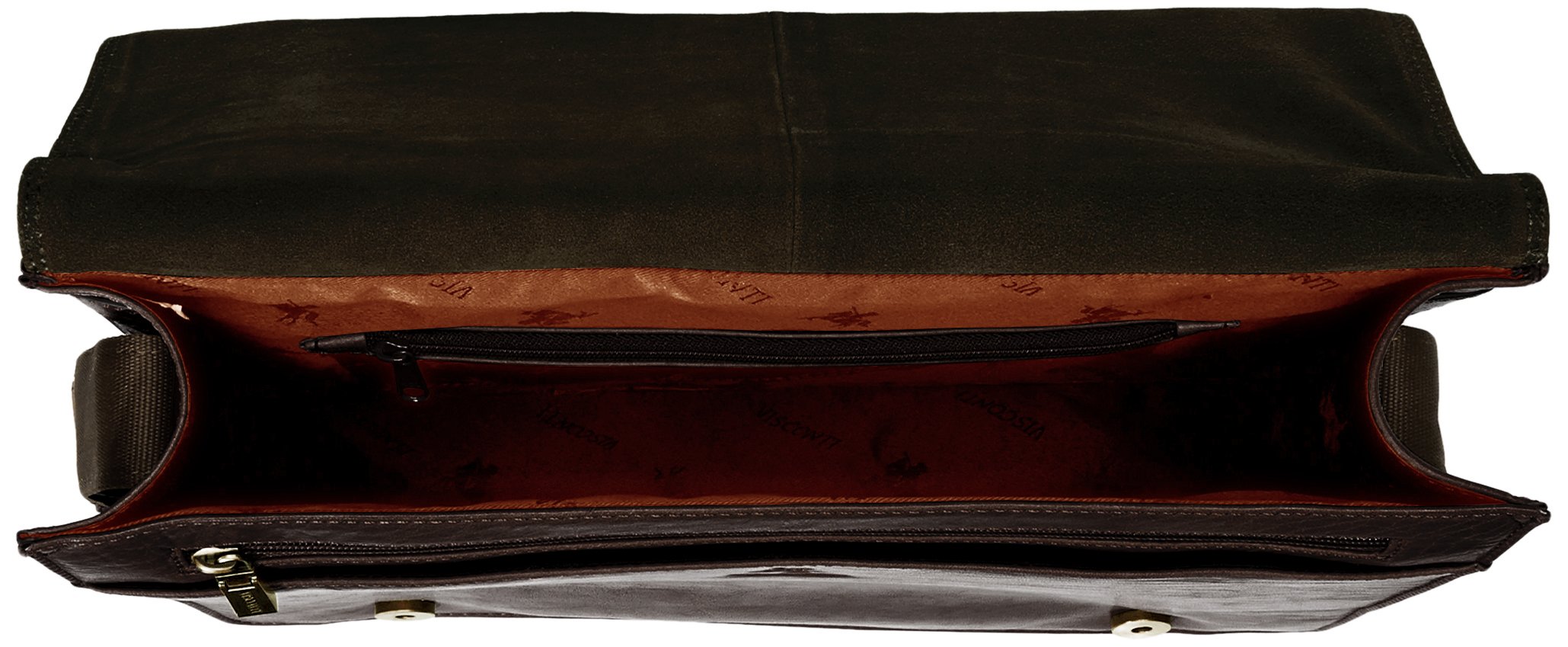 Premium Buffalo Leather 13 Inch Laptop Messenger Bag - Durable Shoulder Handbag for Men & Women (Brown, One Size) - Perfect for Work, Travel & Business Meetings