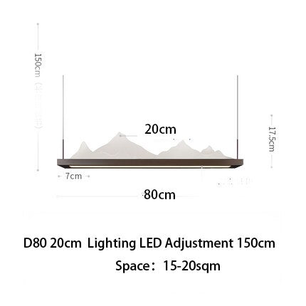 L80 W20cm