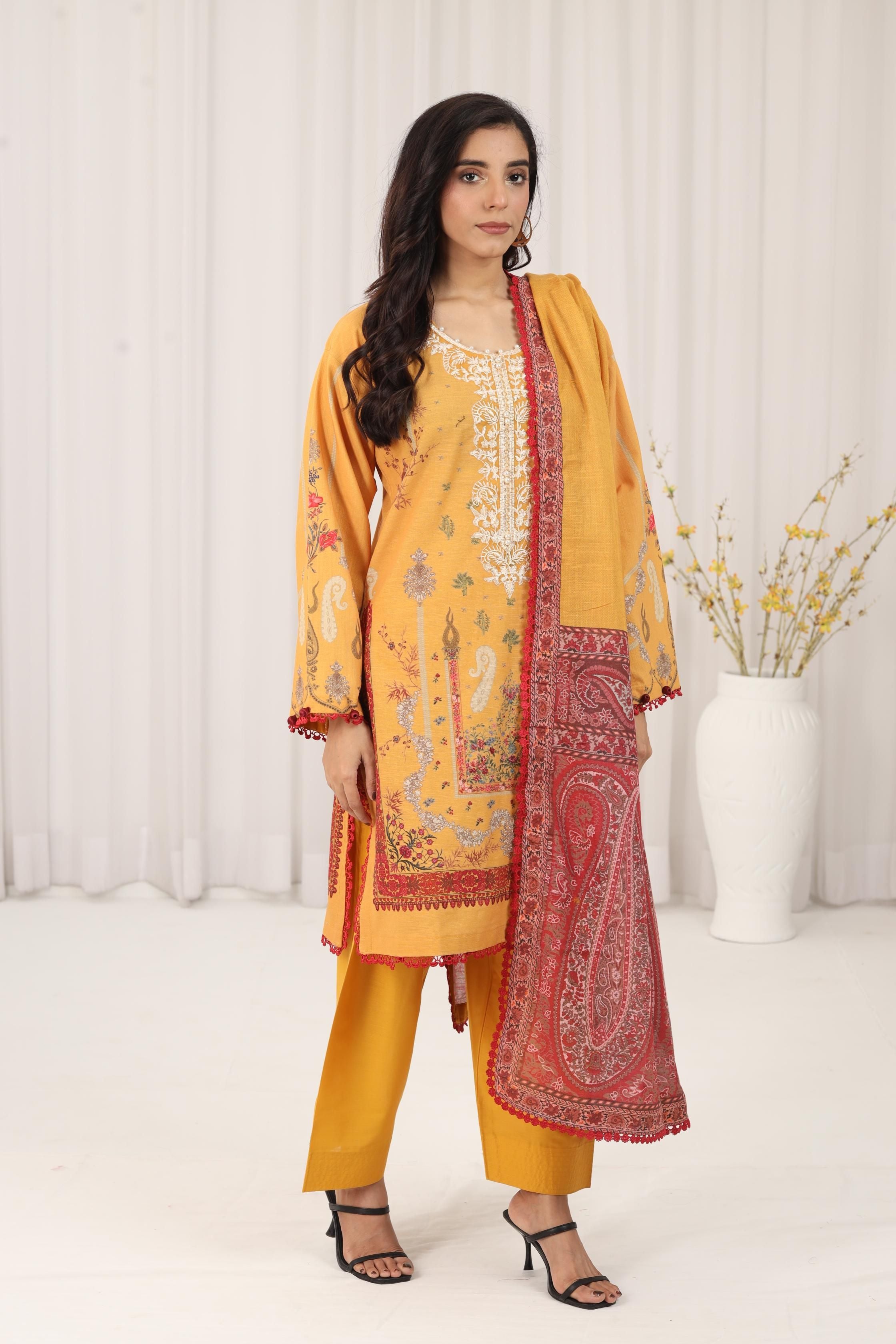 Sana Safinaz Mahay Stitched Embroidered Formal Dress - Elegant Pakistani Designer Wear for Weddings, Parties & Special Occasions