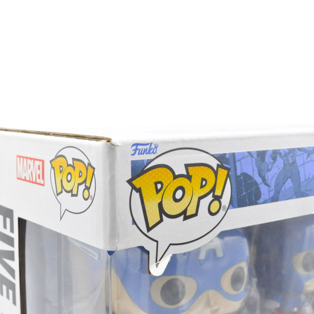 Funko Pop! Marvel Captain America: Through the Ages 5-Pack Action Figure Set - Amazon Exclusive Collectible for Marvel Fans & Comic Book Lovers - Perfect for Display, Gifts, and Home Decor