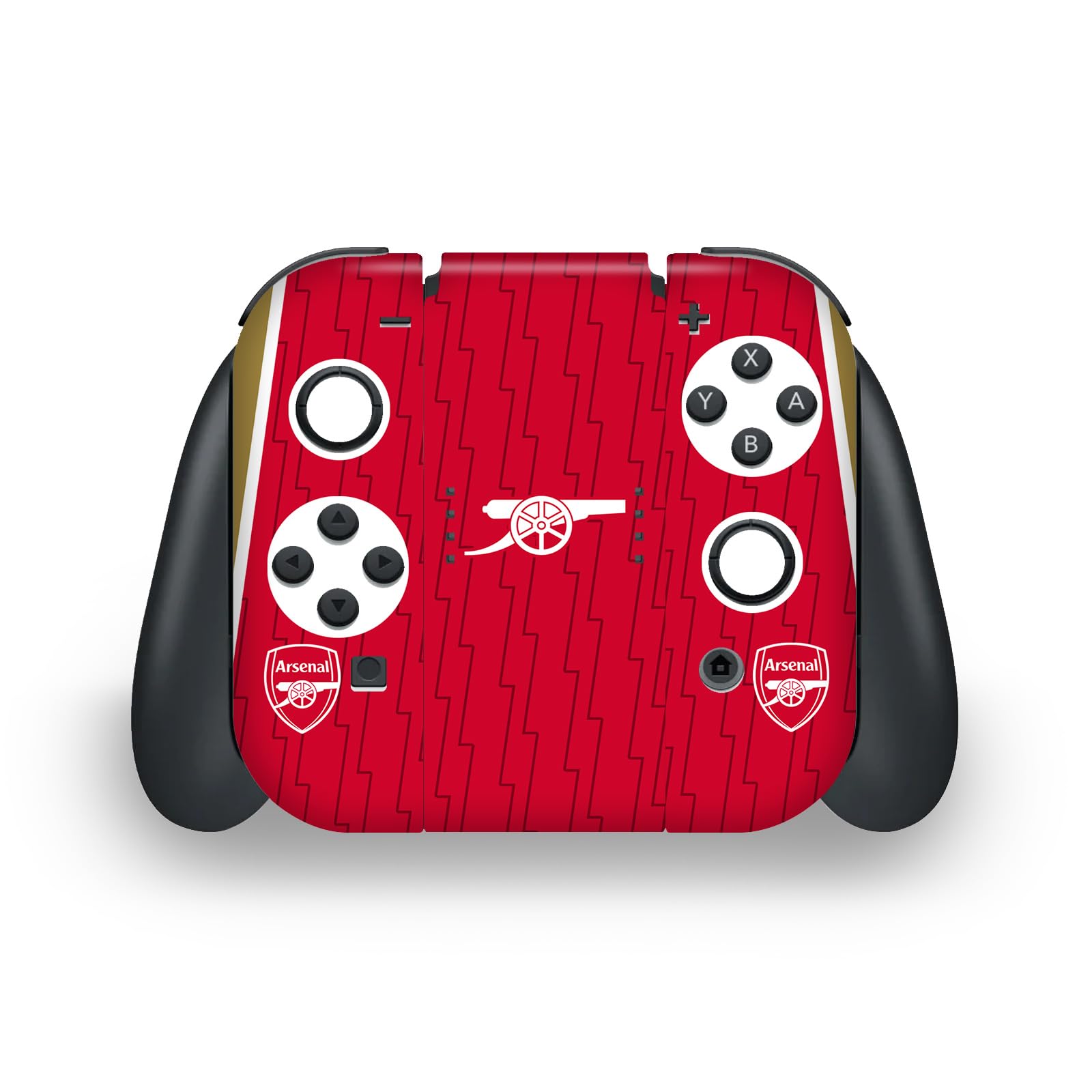 Official Arsenal FC Home Kit 2023/24 Vinyl Decal Sticker Skin Bundle - Compatible with Nintendo Switch OLED - Perfect for Gaming, Travel & Showcasing Team Pride