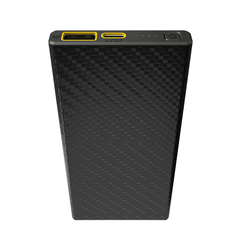Nitecore Carbo 10000 Power Bank - 10000mAh Ultra Slim Lightweight Portable Charger with USB-C & USB Dual Ports, QC3.0 & PD Fast Charging | Perfect for Travel, Camping, and Emergency Power Backup