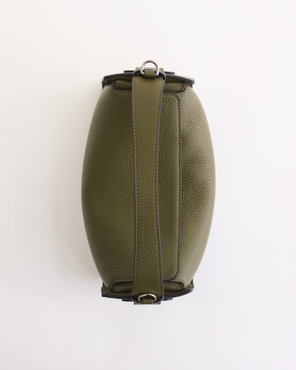 Premium Olive Pebbled Leather Clementine Bag - Stylish & Durable Crossbody Purse for Women | Perfect for Work, Travel & Everyday Use