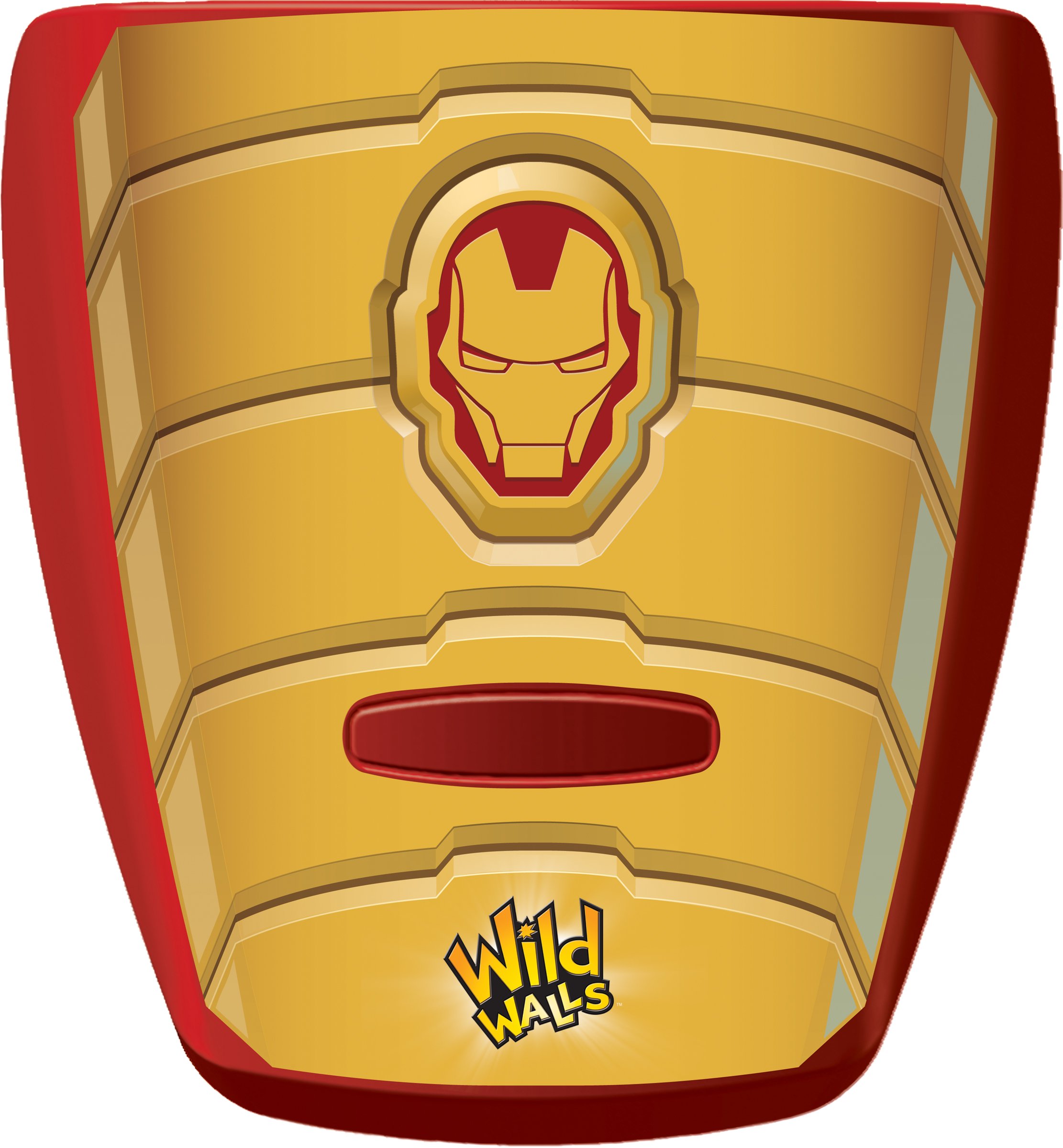 Uncle Milton Iron Man Wild Walls Light and Sound Room Decor - Superhero Themed Bedroom Accessories for Kids & Marvel Fans - Perfect for Boys' Rooms, Playrooms, and Collectors