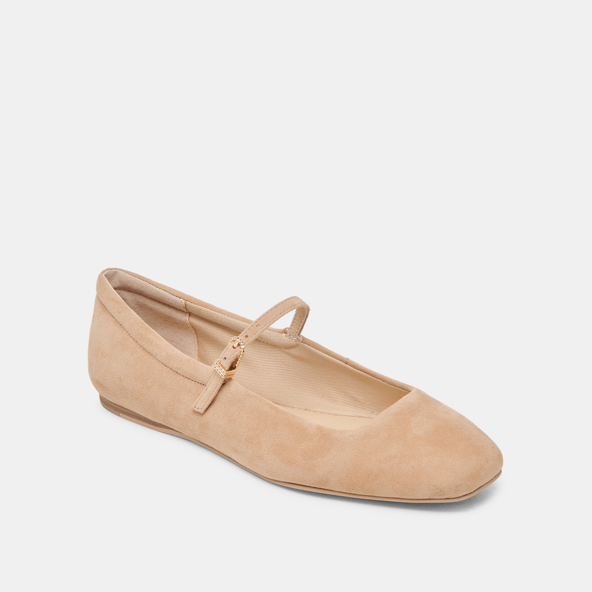 Reyes Women's Ballet Flats - Soft Bamboo Suede Comfortable Slip-On Shoes for Work, Travel & Casual Wear