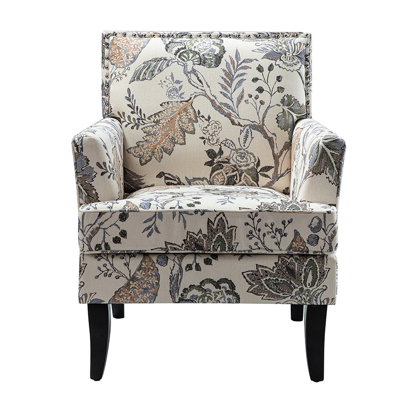 Bradley Armchair - Modern Accent Chair for Living Room, Bedroom & Office - Comfortable Upholstered Lounge Chair with Sturdy Wooden Legs - Perfect for Relaxing, Reading & Decorating Your Home
