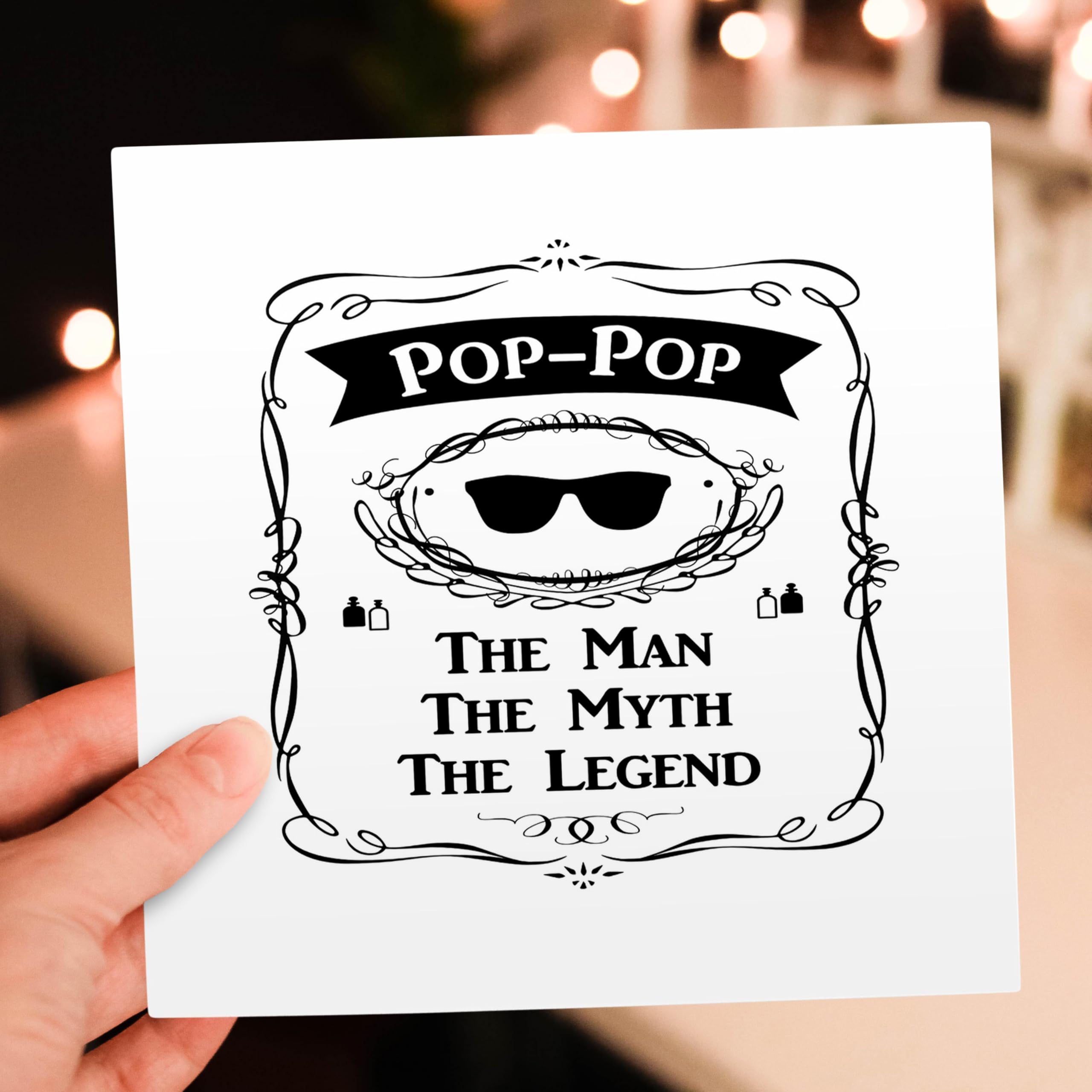 Funny Pop-Up Greeting Card for Grandpa - 'The Man The Myth The Legend' Humorous Birthday Gift | Perfect for Father's Day, Retirement & Special Occasions