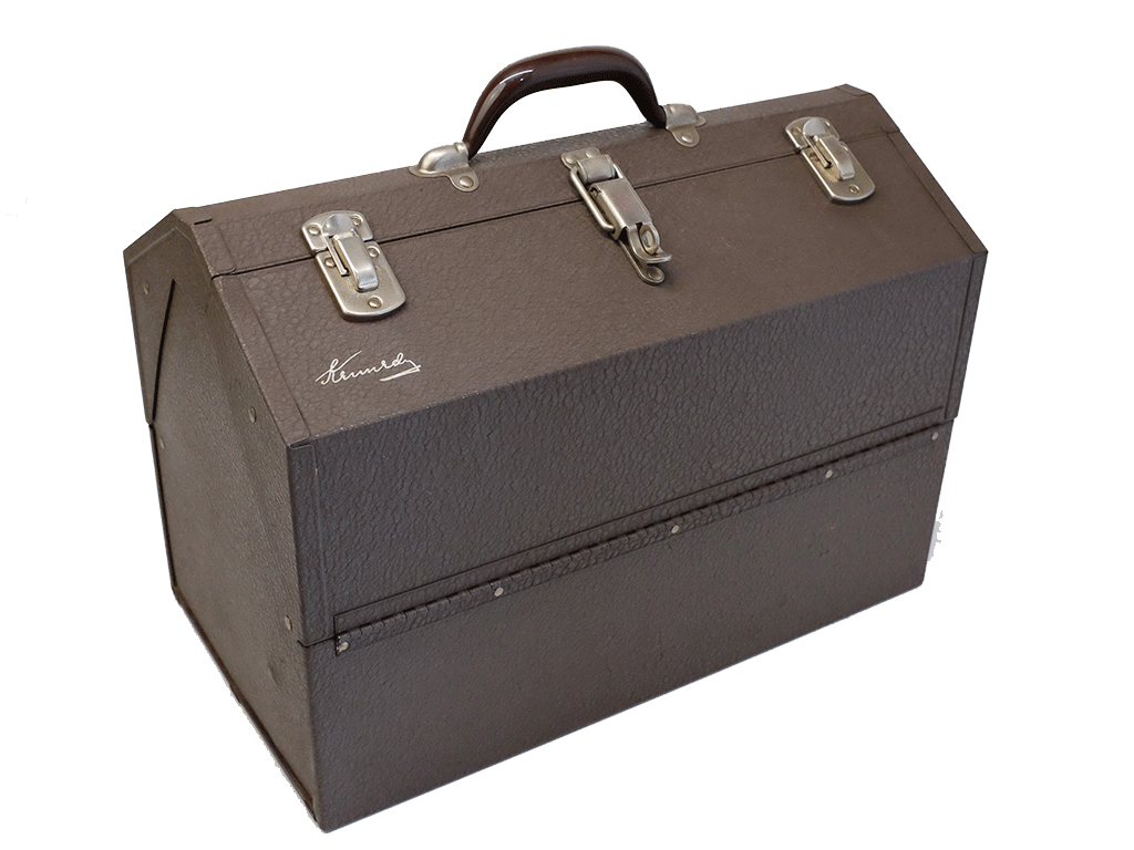 Kennedy Hip Roof Cantilever Toolbox #1018 - Heavy Duty Metal Tool Storage for Garage, Workshop & Job Site - Perfect for Mechanics, Contractors & DIY Projects