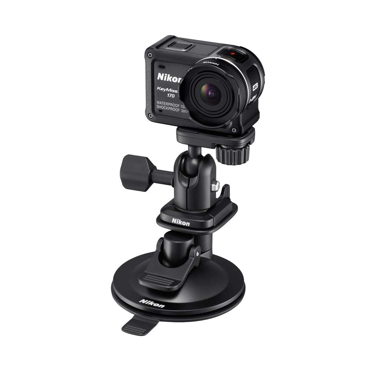 Nikon AA-11 Suction Cup Mount for KeyMission 170 & 360 Action Cameras - Secure Mounting for Adventure Sports, Travel & Vlogging