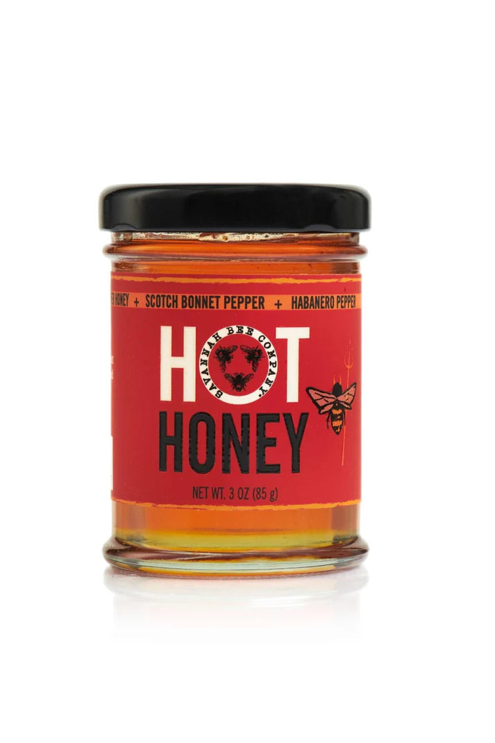 Premium Raw Hot Honey in Small Jar - 8oz Pure, Spicy & Sweet Honey for Cooking, Tea, Glazes & BBQ - Perfect for Gifts & Home Use