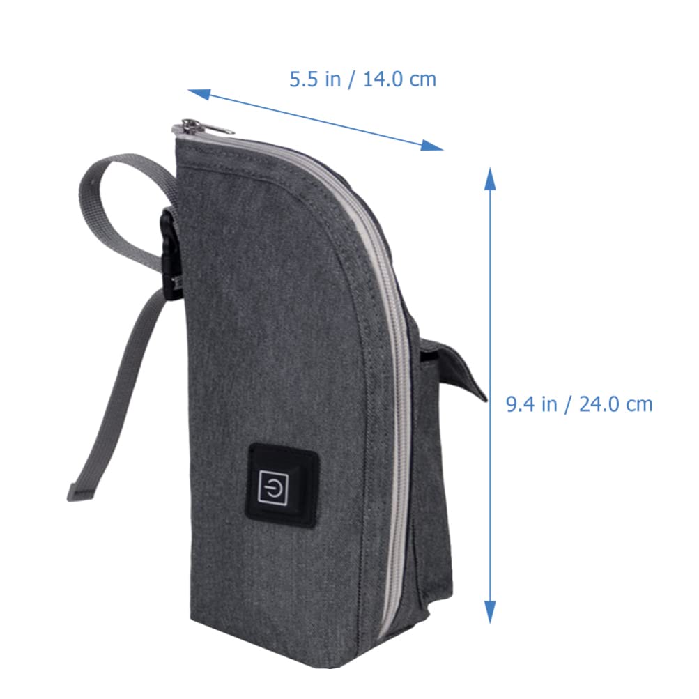 **Portable USB Milk Bottle Warmer - Baby Bottle Heater & Keeper for Travel, Car, and On-the-Go - Insulated Oxford Cloth Feeding Bag for Infants (Perfect for Road Trips, Outings, and Daily Use)**