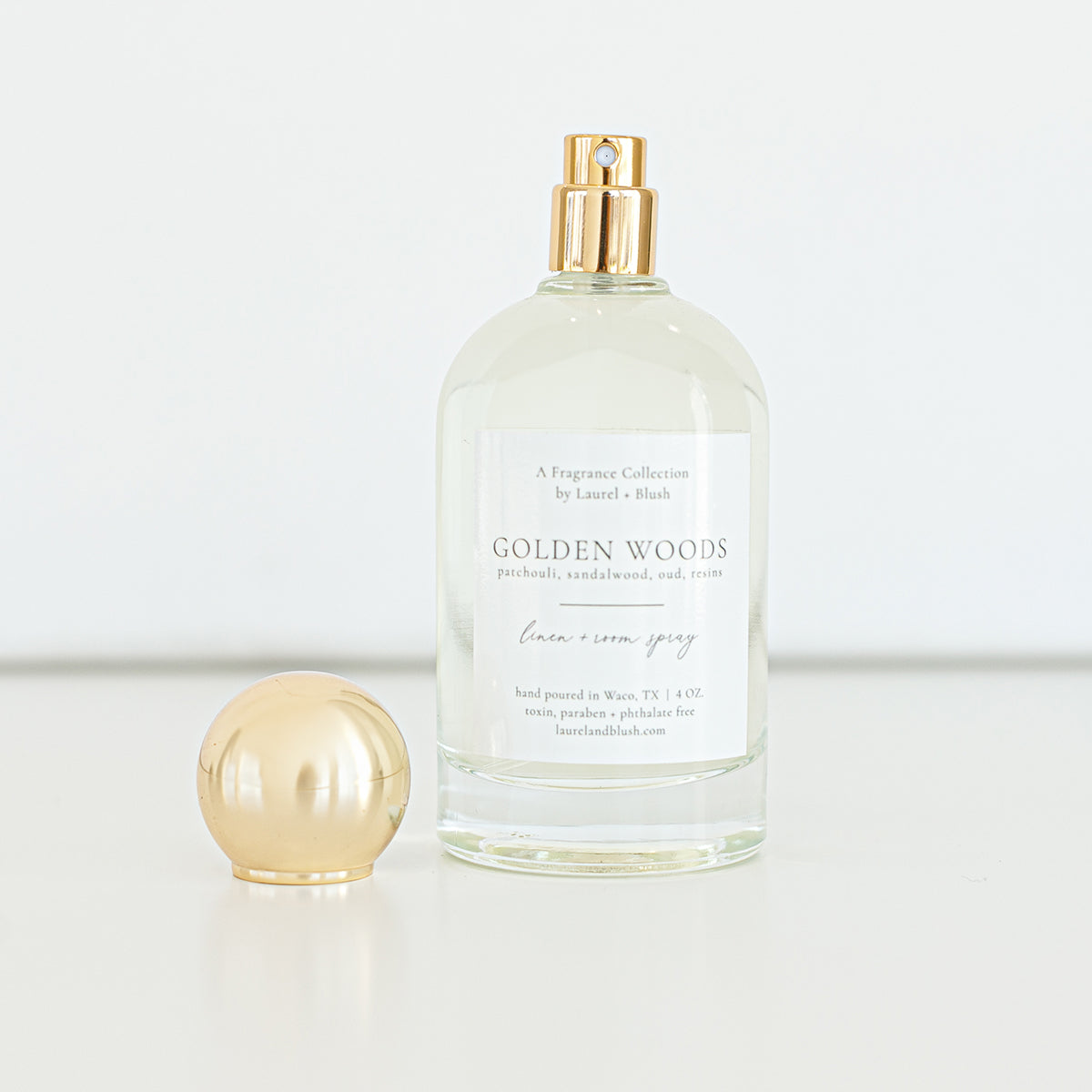 Golden Woods Linen Spray - Natural Lavender & Vanilla Scent for Bedding & Home - Relaxing Aromatherapy for Better Sleep & Stress Relief