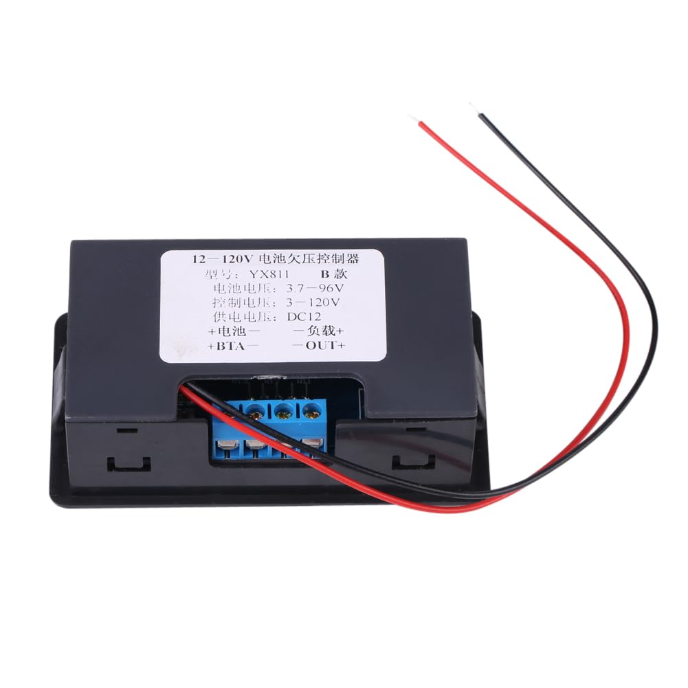 12V DC Low Voltage Cut Off Switch - Automatic Battery Protection Undervoltage Controller for Solar Panels, RVs, and Car Audio Systems