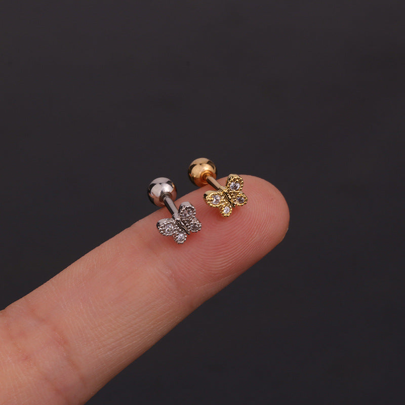 16G Cartilage Tiny Stud Earrings - Dainty Flower Stud Earrings for Women | Perfect for Daily Wear, Parties & Gifts | HSPJ256