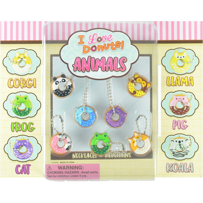 I Love Donuts Animal Series 2 Capsules - Cute Collectible Toys for Kids & Adults - Perfect for Party Favors, Gift Bags & Display Collections
