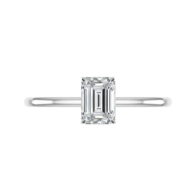 3 CT Emerald Cut Moissanite Engagement Ring Set for Women - Vintage Halo Wedding Band, Solitaire Diamond Anniversary Promise Ring - Perfect for Bridal, Proposals & Special Occasions