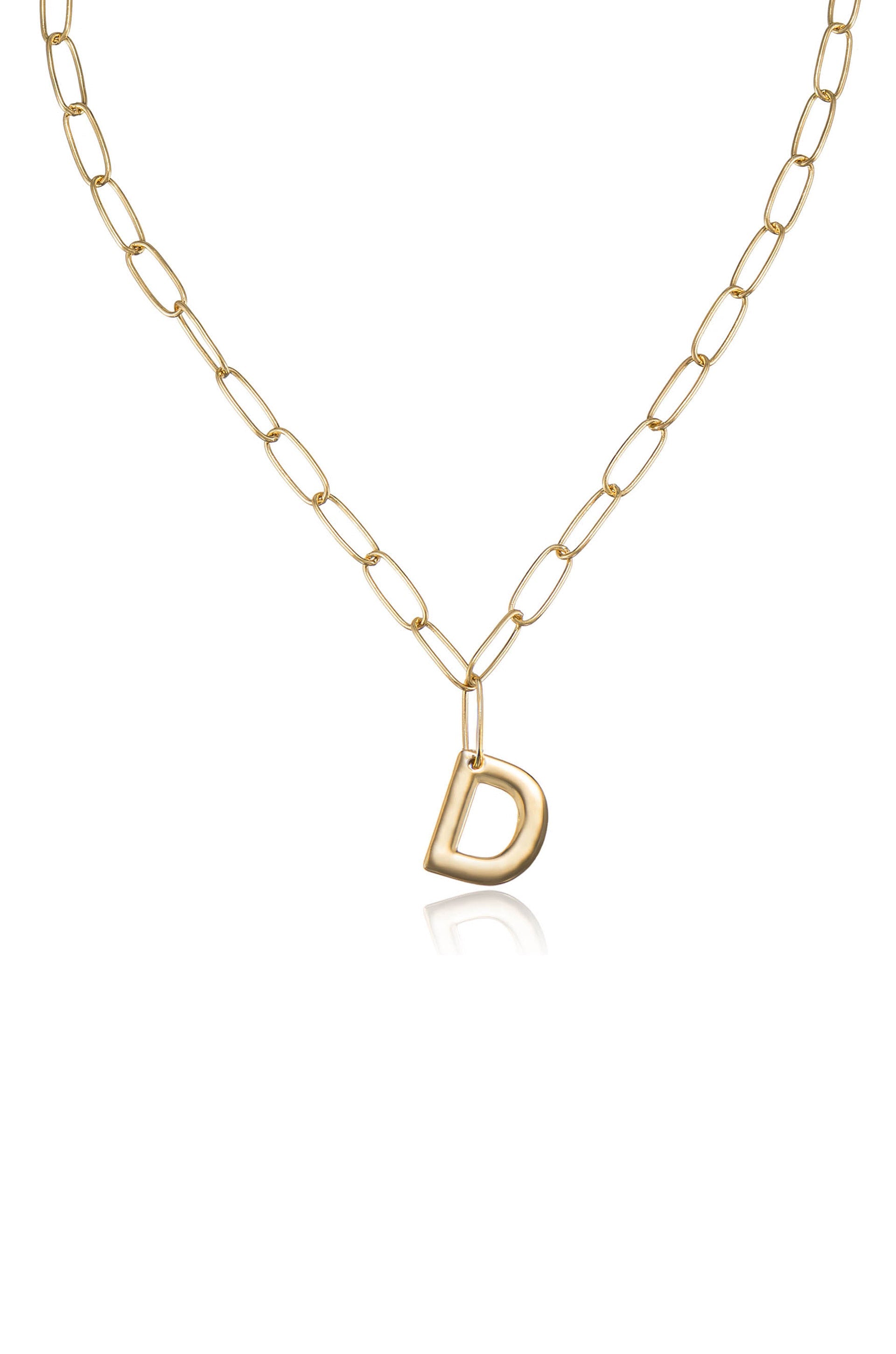 Personalized Initial Necklace with Paperclip Link - Custom Name Letter Jewelry for Women - Perfect Gift for Birthday, Anniversary & Everyday Wear