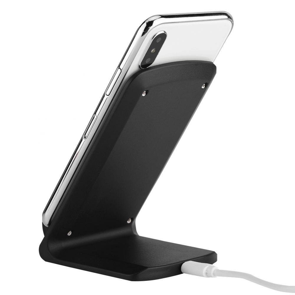 Fast Charging Stand for iPhone & Android Phones - Certified Safe & Stable Charging Dock with LED Indicator | Perfect for Home, Office & Nightstand Use - Black