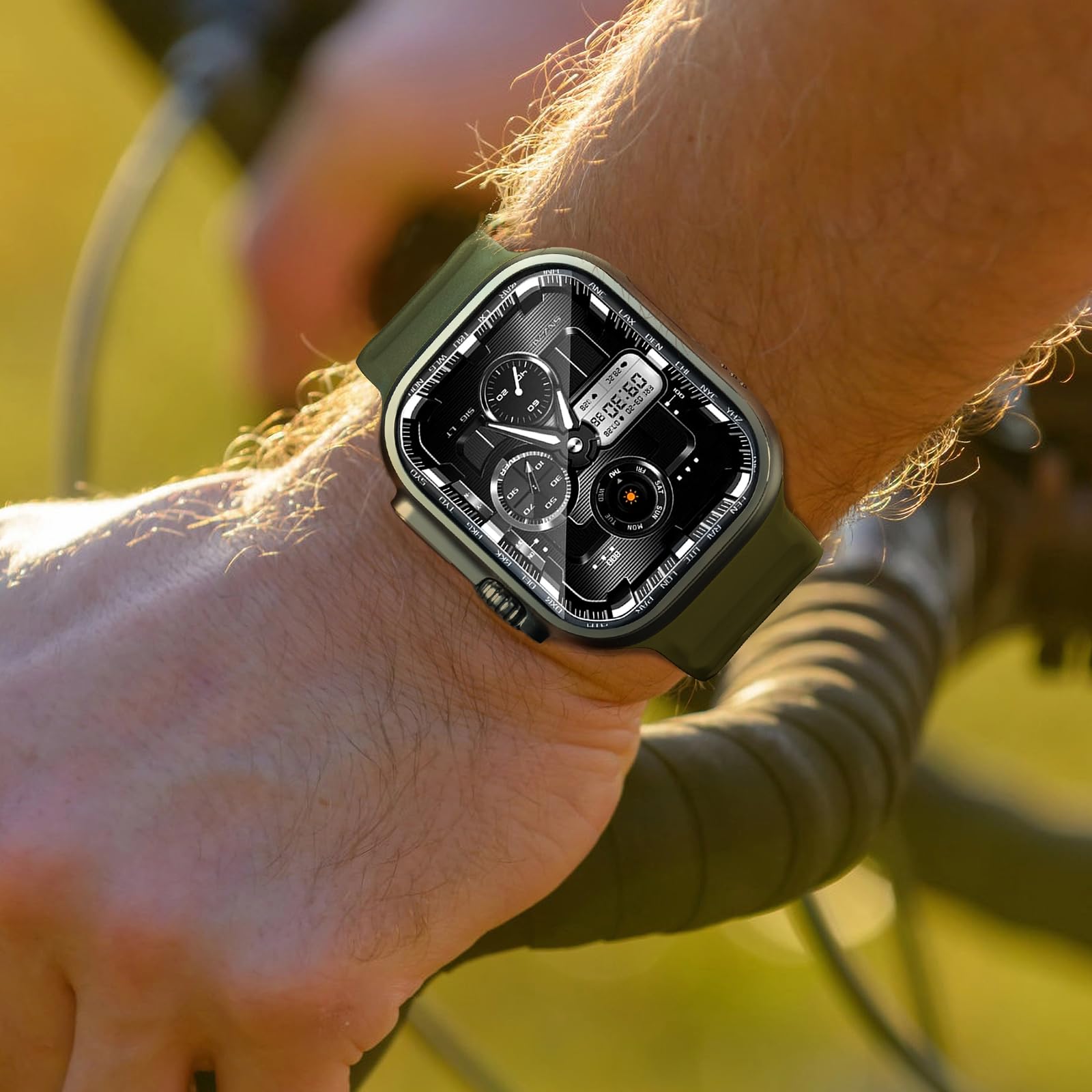 Premium Soft Silicone Sport Band for Apple Watch Ultra/Series 10/9/8/7/6/5/4/3/2/1 - Compatible with 49mm 46mm 45mm 44mm 42mm 41mm 40mm 38mm - Durable & Comfortable Replacement Strap for Men & Women - Perfect for Workouts, Running & Everyday Wear