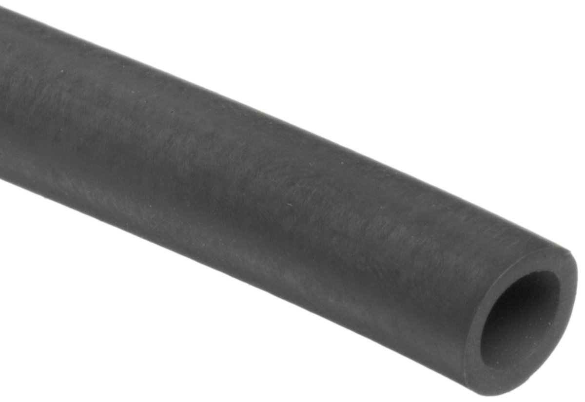 High Temperature Viton Rubber Tubing - Flexible Black 75A Durometer 3/16