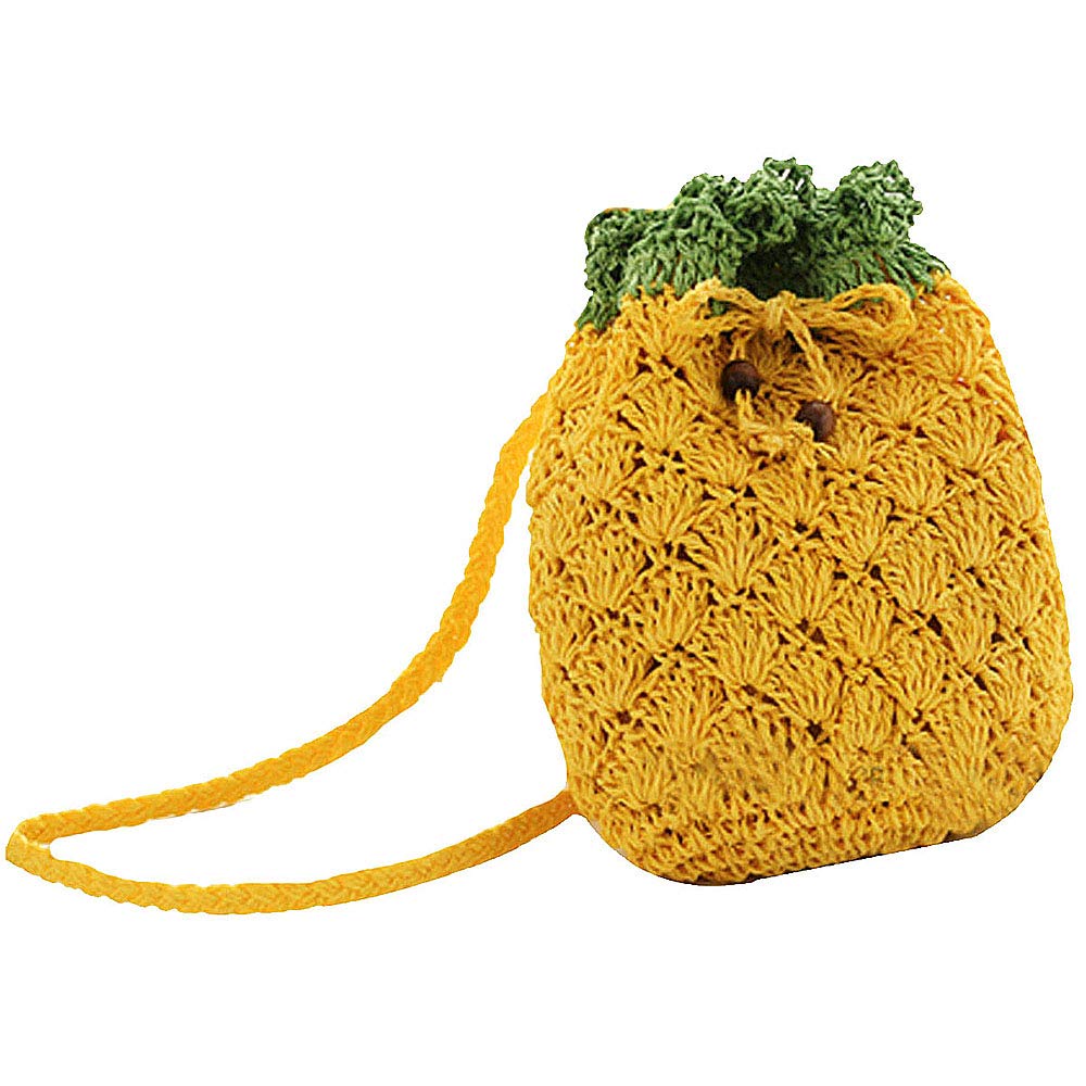 Goclothod Cute Fruit Crossbody Bag - Woven Summer Beach Shoulder Purse for Women | Perfect for Vacation, Travel & Casual Outings