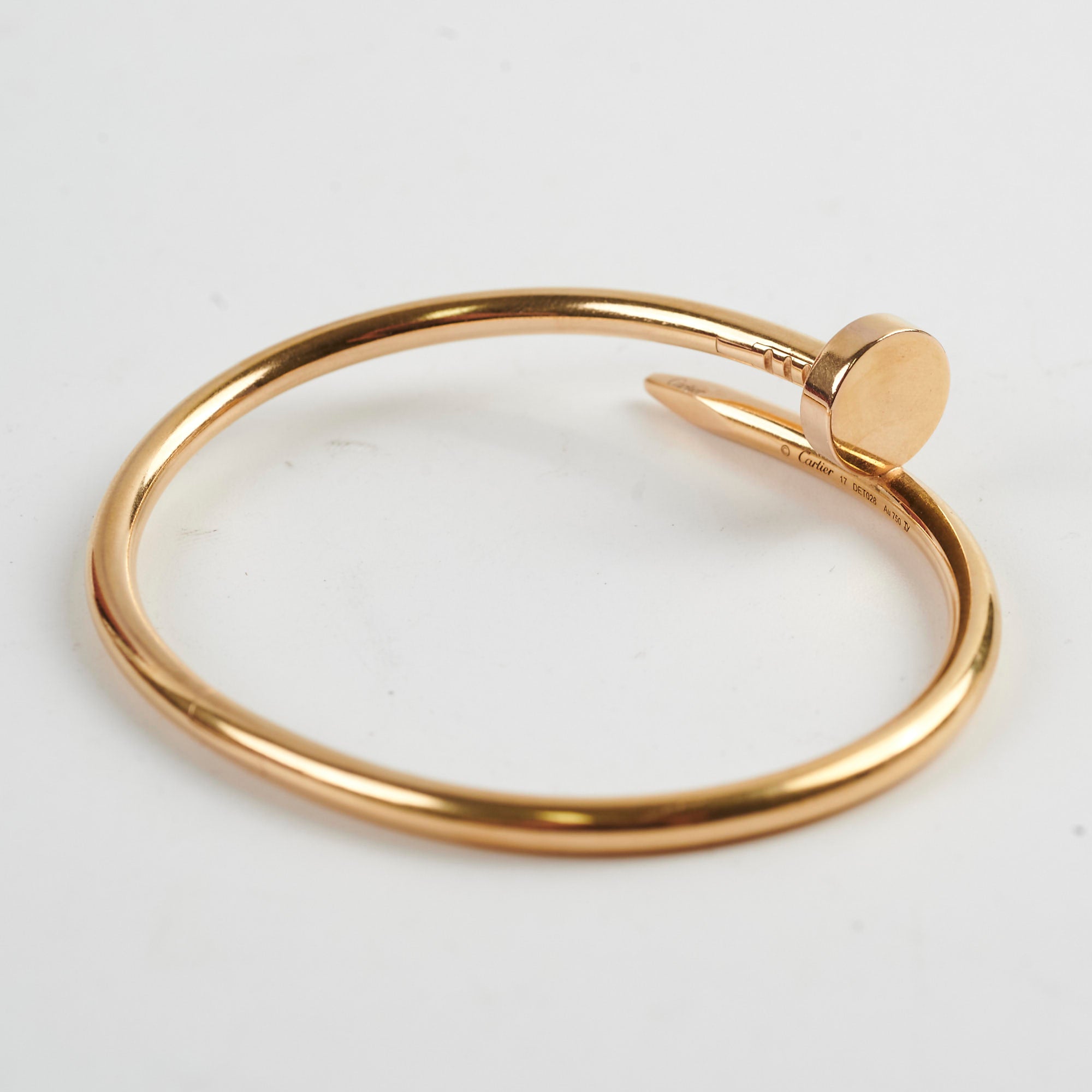 Cartier Juste un Clou Bracelet 18K Pink Gold Size 17 - Luxury Jewelry Gift for Women, Perfect for Weddings, Anniversaries & Special Occasions