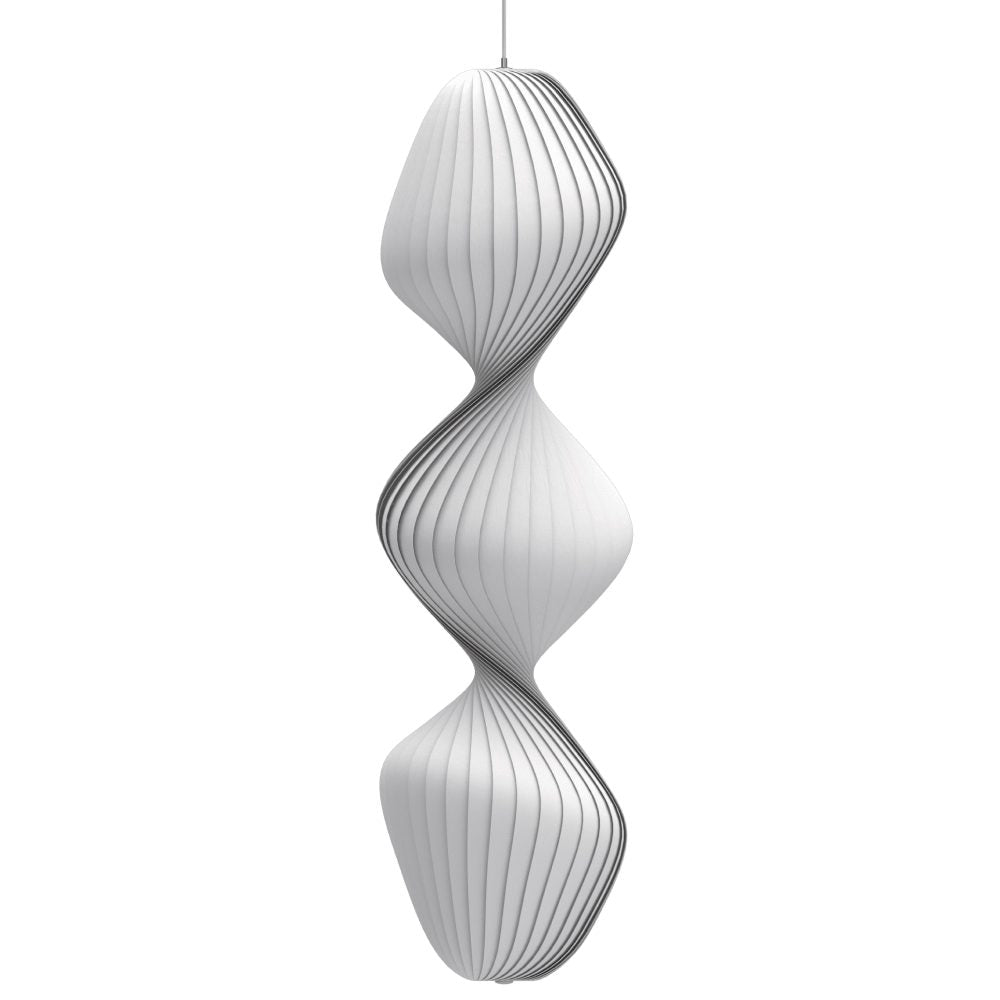 TOM ROSSAU TR33 Pendant Light - Modern White PC/Nonwoven Shade, 40x150cm - Perfect for Dining Room, Kitchen Island & Living Room Lighting