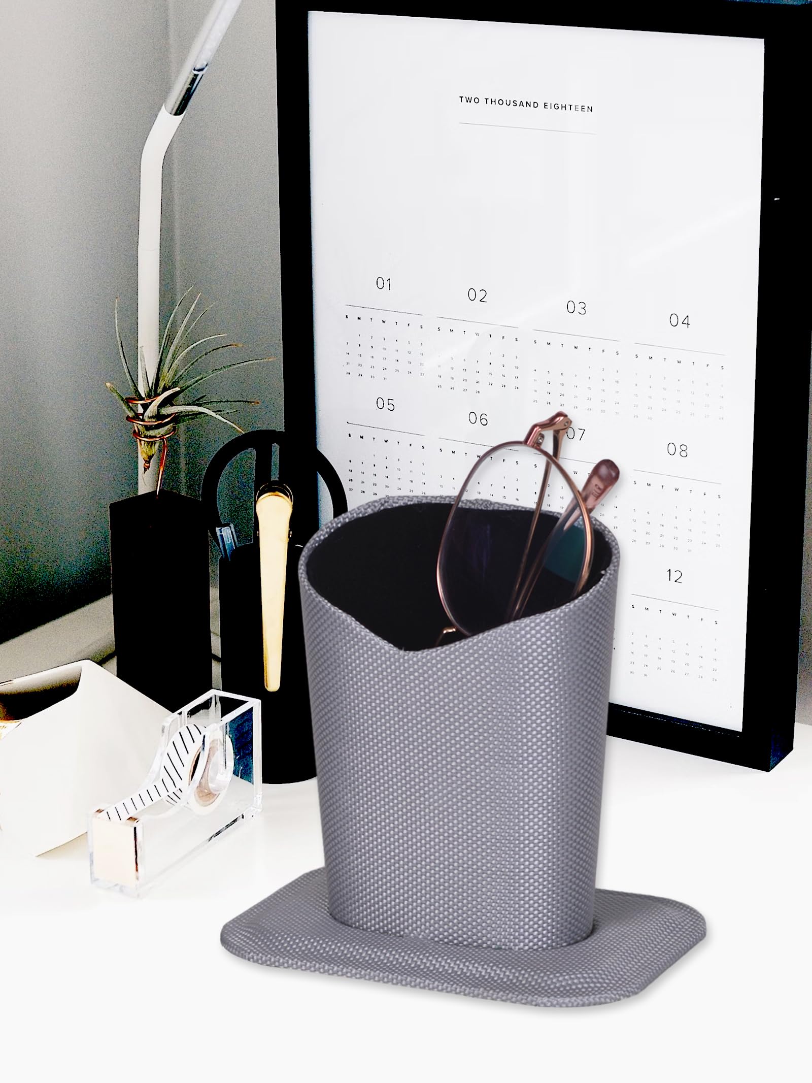Baitaihem 2-Pack Eyeglasses Holder Stand - Protective Desk & Nightstand Organizer - Perfect Birthday & Christmas Gift for Glasses Wearers - Ideal for Home, Office, and Travel Use