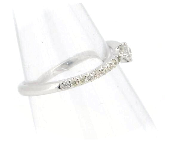 4℃ Diamond 18K White Gold Ring for Women - Elegant Engagement, Wedding, Anniversary Gift for Her