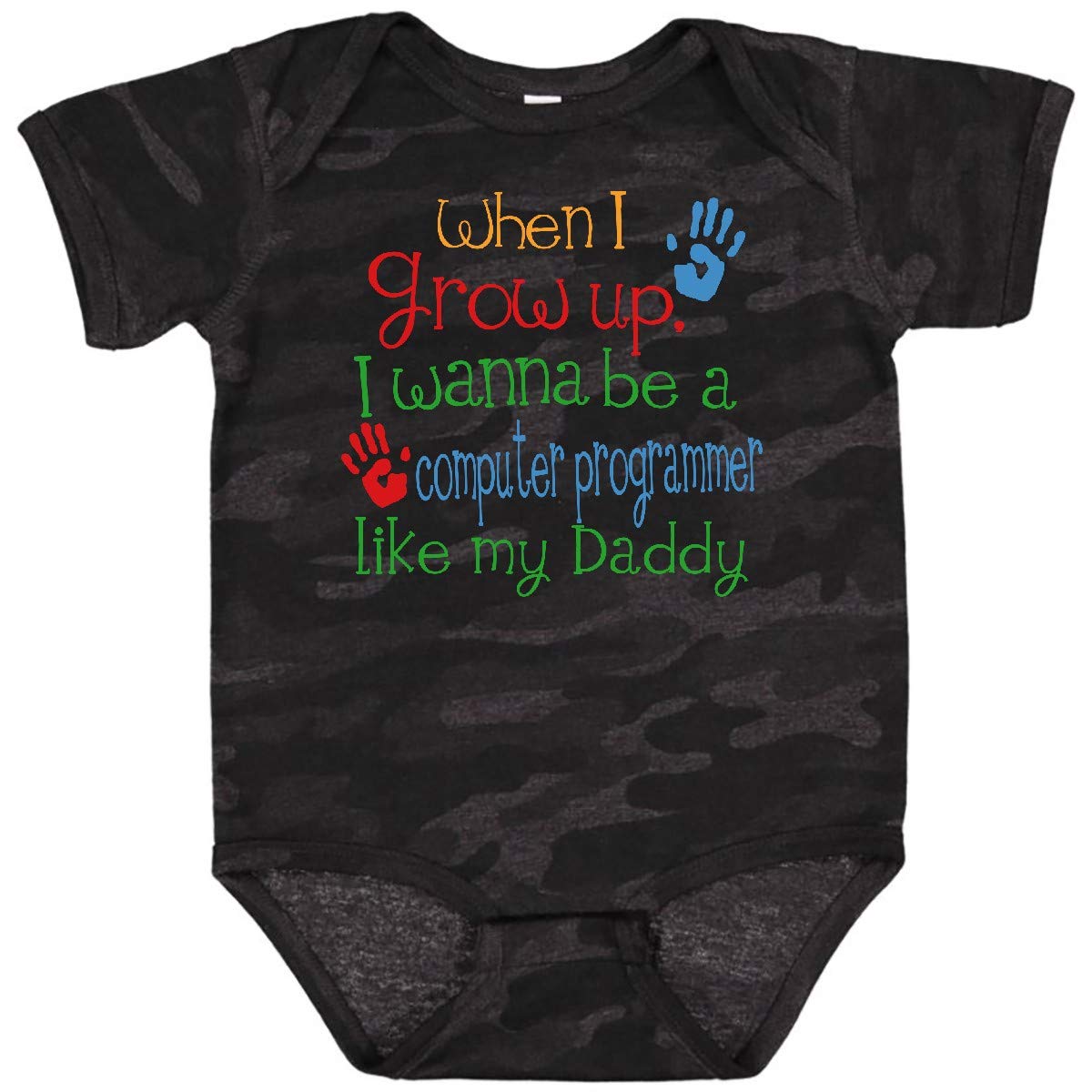 Inktastic Computer Programmer Like Daddy Baby Bodysuit - Cute Coding-Themed Onesie for Infants & Toddlers - Perfect Gift for Tech-Savvy Dads & Programmer Parents