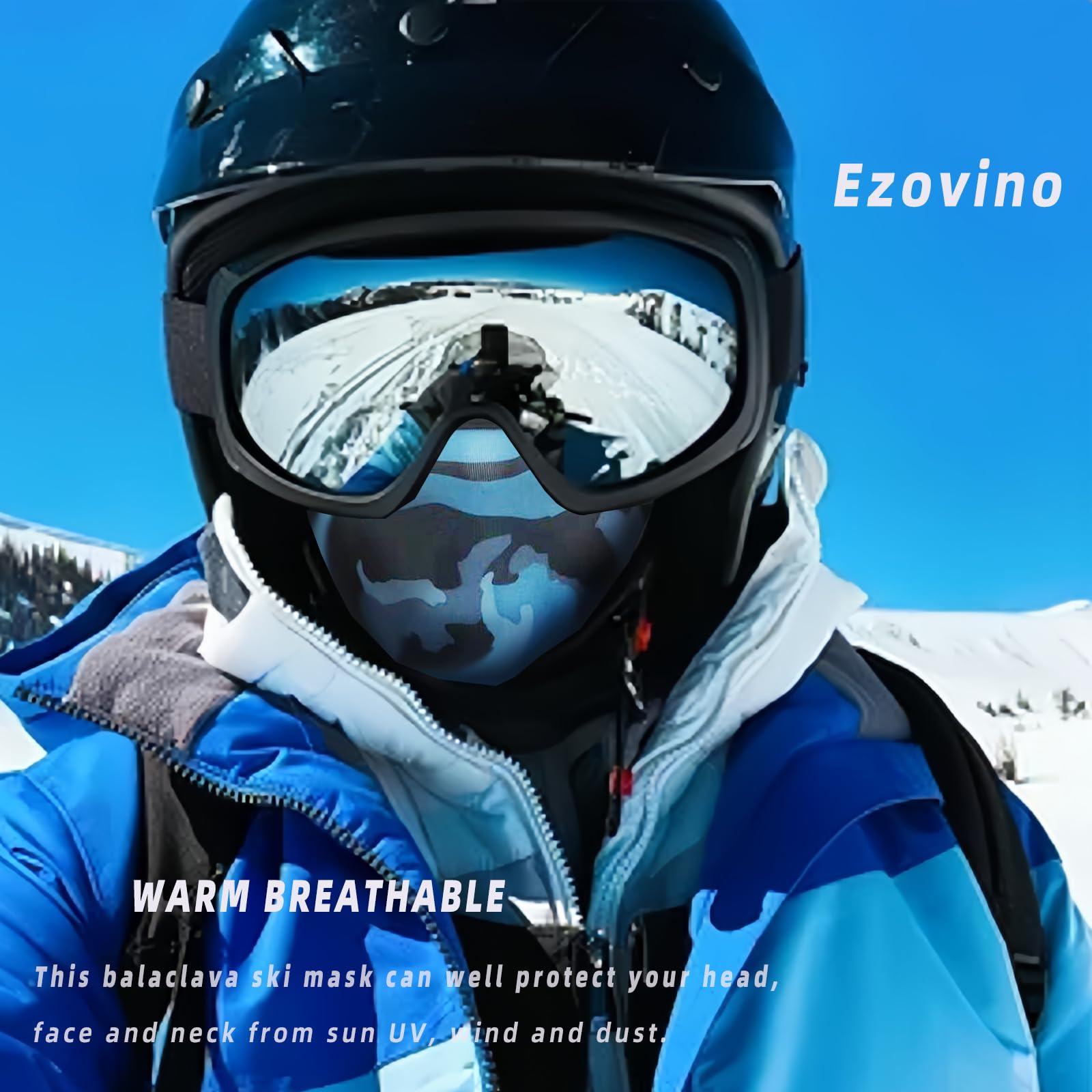 4 Pack Balaclava Ski Face Mask for Men & Women - Cooling Neck Gaiter, Full Head Cover for Winter Sports, Cycling & Outdoor Activities