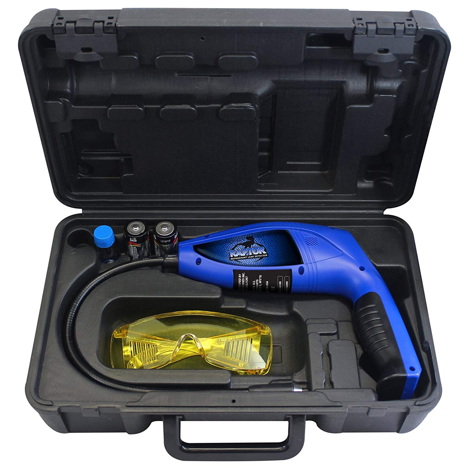 Mastercool 56200 UV/Electronic Leak Detector for HVAC & Refrigerant - Find AC Leaks Fast with UV Dye & Electronic Sensor | Ideal for Automotive, Home & Commercial Use