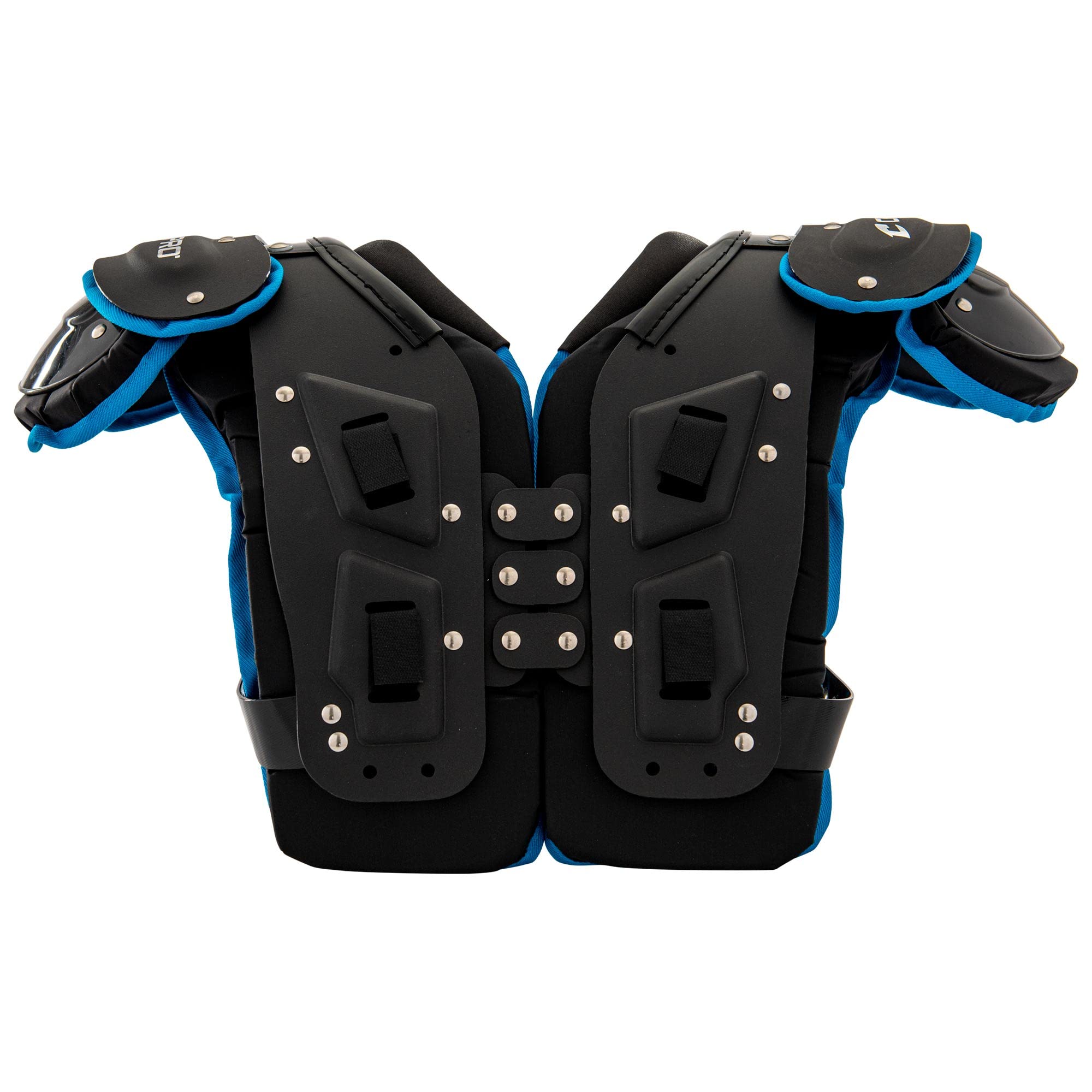 CHAMPRO Gauntlet III Youth & Adult Football Shoulder Pads - Lightweight Protective Gear for Tackle Football Practice & Games - High Impact Protection for Quarterbacks, Linemen & Skill Players