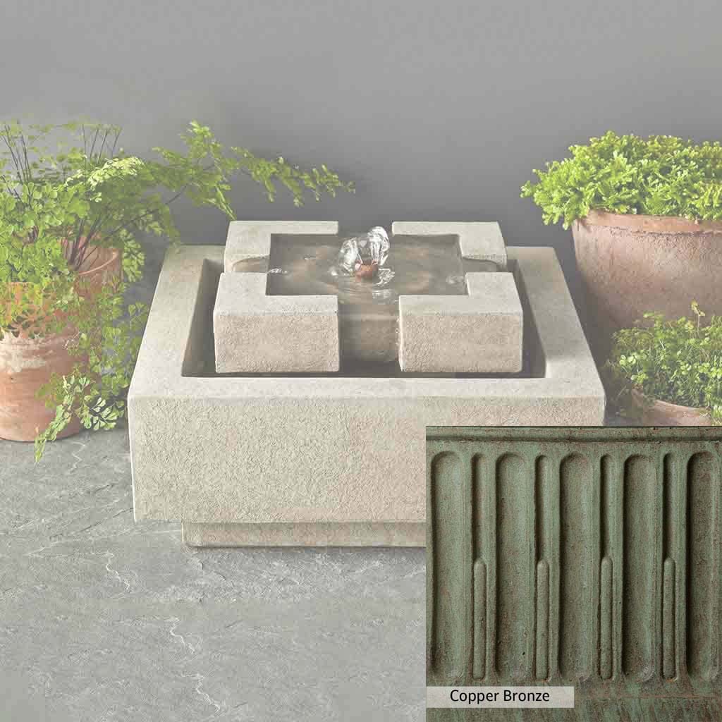 Campania International M Series Escala Outdoor Fountain - Elegant Garden Water Feature for Patio, Yard & Landscape Decor