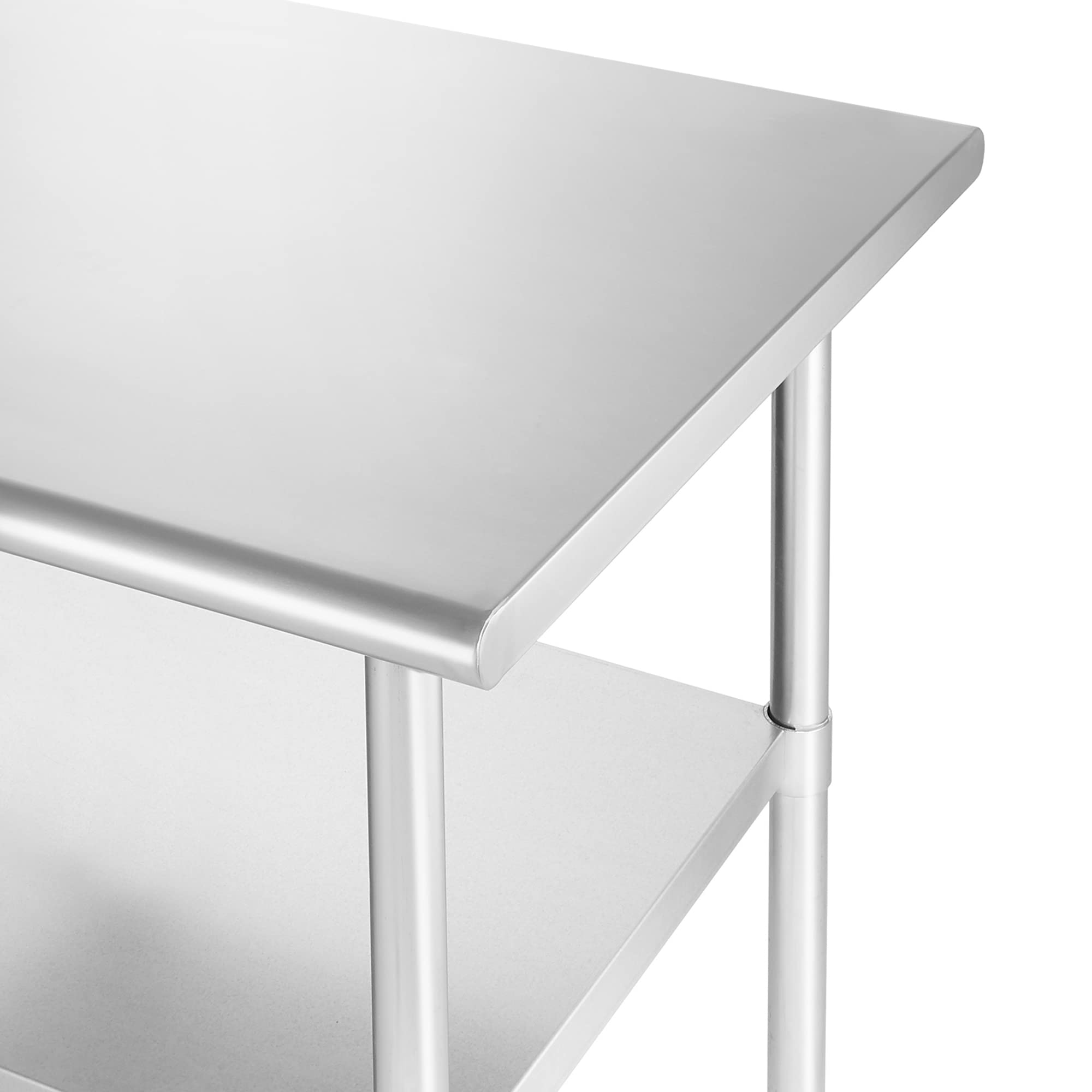 GRIDMANN 60 x 24 Inch NSF Certified Stainless Steel Work Table - Commercial Kitchen Prep Table with Undershelf for Restaurant, Bakery & Home Use - Perfect for Food Prep, Cooking & Baking