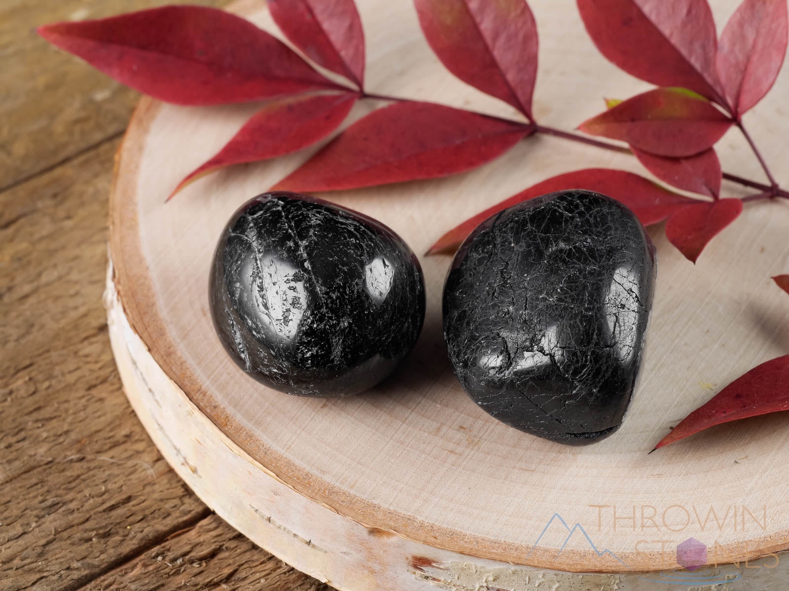 Black Tourmaline Tumbled Stones - Natural Healing Crystals for EMF Protection, Empath Support & Self Care Gifts (E0846) | Meditation, Home Decor & Spiritual Wellness