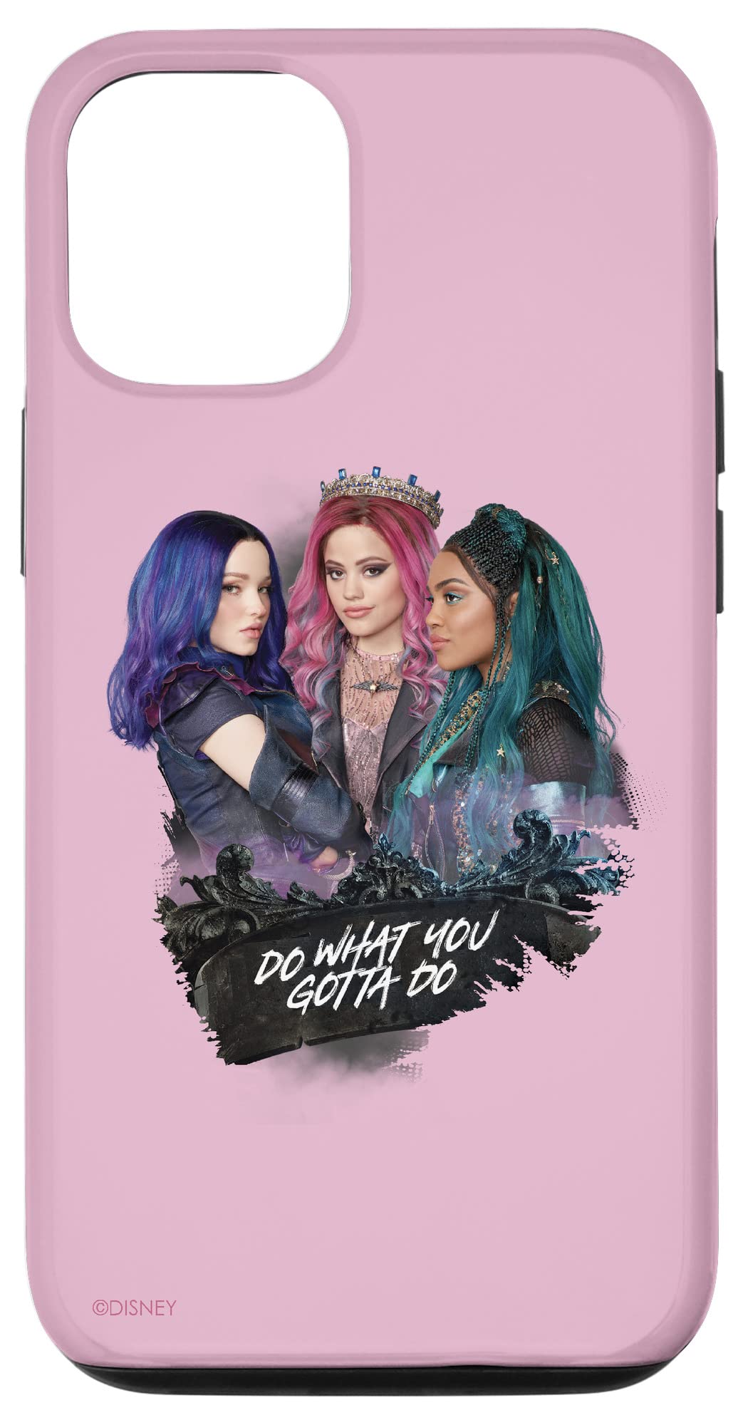 Disney Descendants 3 Mal Case for iPhone 12/12 Pro - Slim Protective Phone Cover with Audrey 