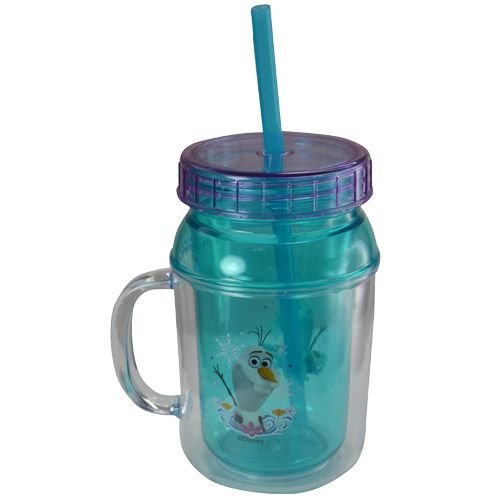 Disney Marvel Avengers Stainless Steel Tumbler Cup with Lid & Straw - 20oz Double Wall Insulated Kids Water Bottle for School, Travel, Sports (Frozen Blue)