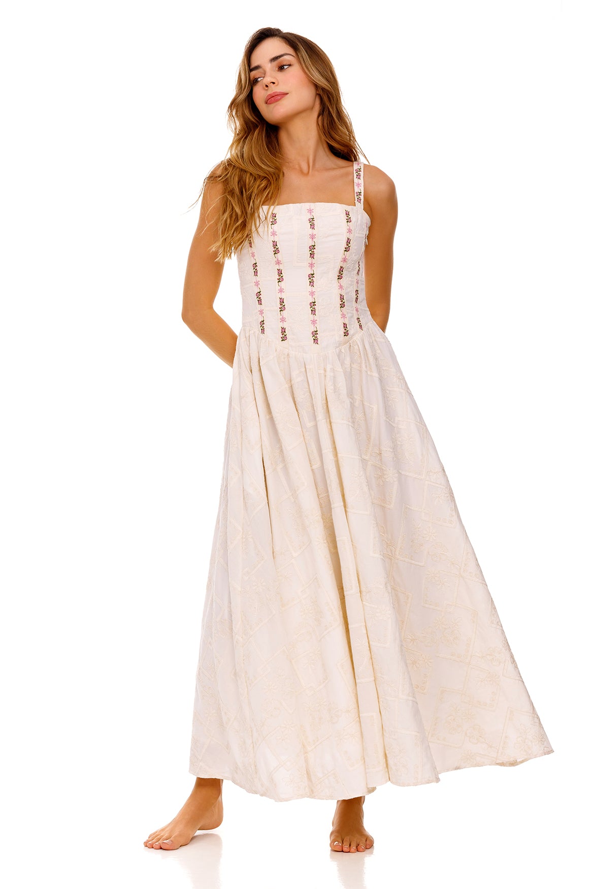 Meraki Emerald Green Dress 17491 - Elegant & Comfortable Women's Dress for Parties, Weddings & Special Occasions