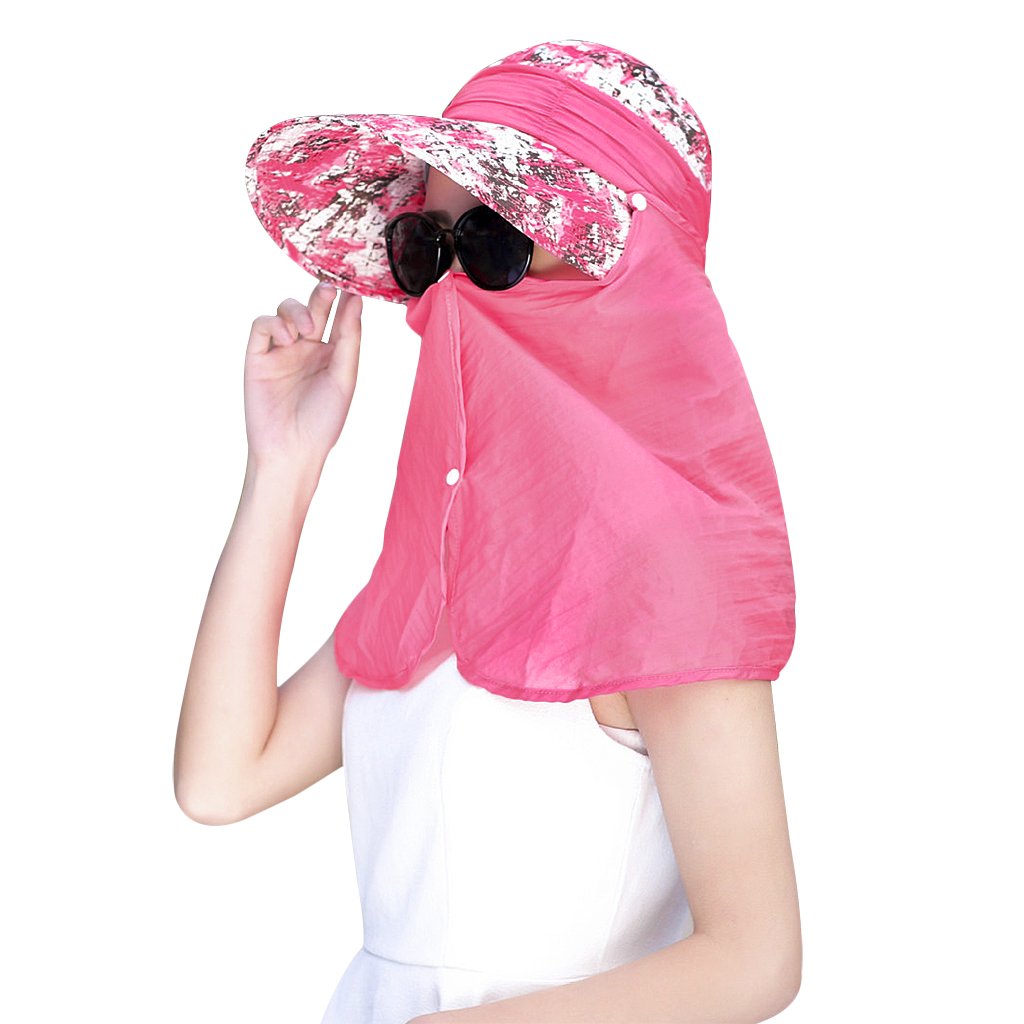 Women's Foldable UV Protection Fishing Hat - 360° Sun Shade with Wide Brim, Adjustable Flap & Solar Protection for Outdoor Activities, Beach, Hiking, and Travel
